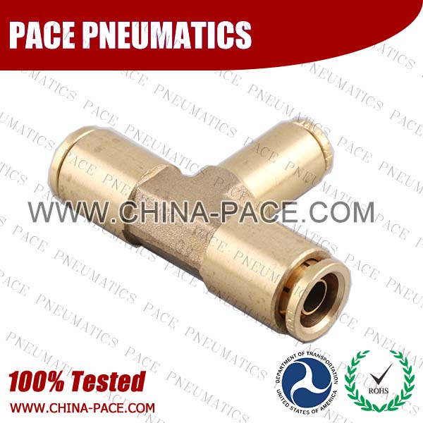 Reducer Straight DOT Push To Connect Air Brake Fittings, DOT Push In Air Brake Tube Fittings, DOT Approved Brass Push To Connect Fittings, DOT Fittings, DOT Air Line Fittings, Air Brake Parts
